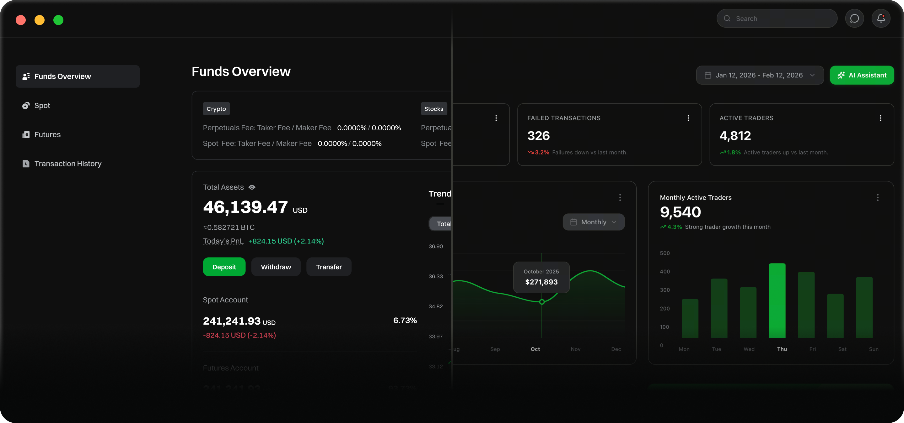 DexBuilder Trading Dashboard